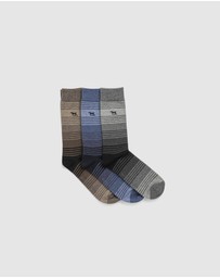 Rodd & Gunn - Stratford Stripes Sock 3 Pack