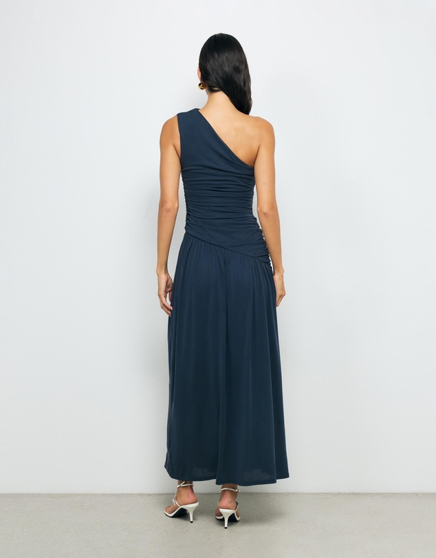 AERE - Aloma One Shoulder Ruched Dress