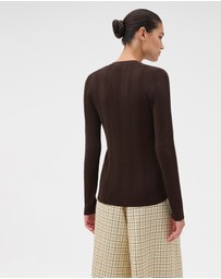 Oroton - Ribbed Cardigan
