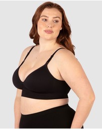 B Free Intimate Apparel - Plunge Nursing Comfort Bra – Wireless with Fixed Moulded Cups (B-C-D) Cup