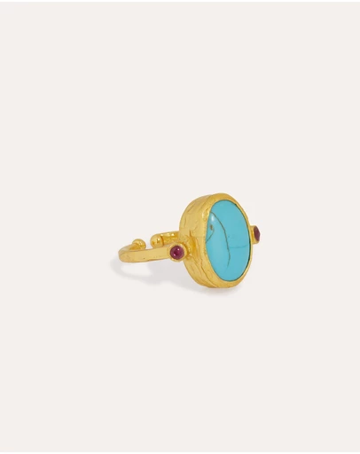 Ottoman Hands - Lucia Turquoise Cocktail Ring