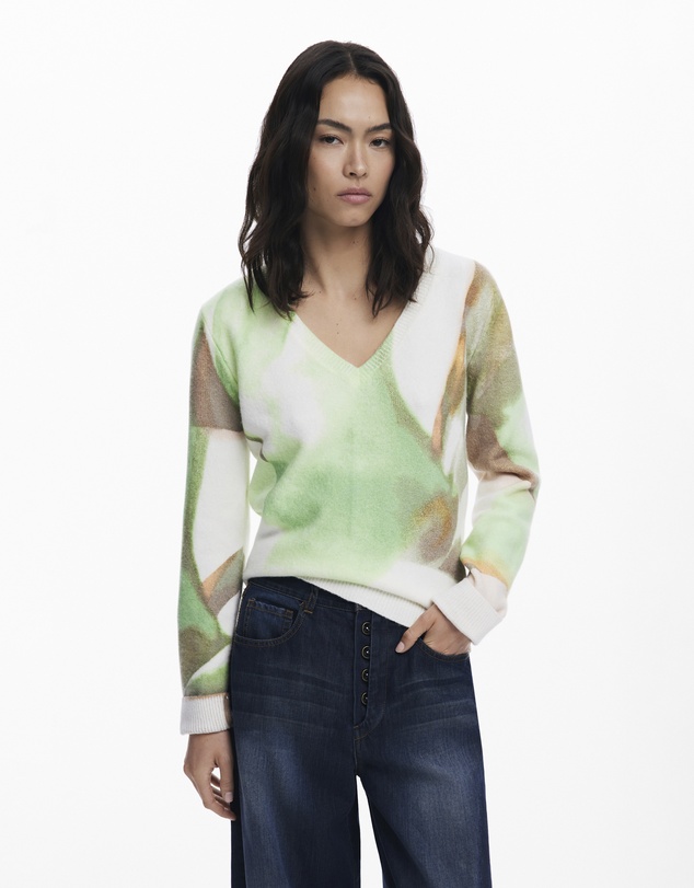 Desigual - Soft V-neck sweater