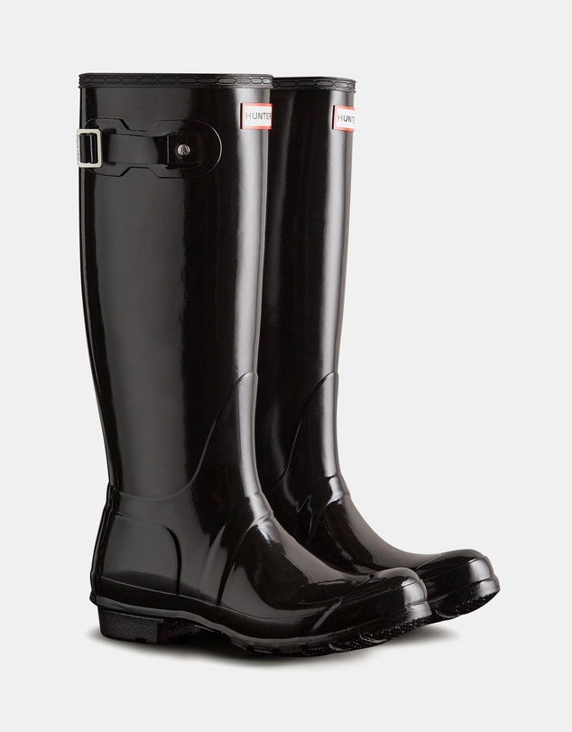 Hunter - Original Tall Gloss Wellington Boots - Women's