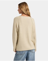 RVCA - Womens Ivy Raglan Crew Neck