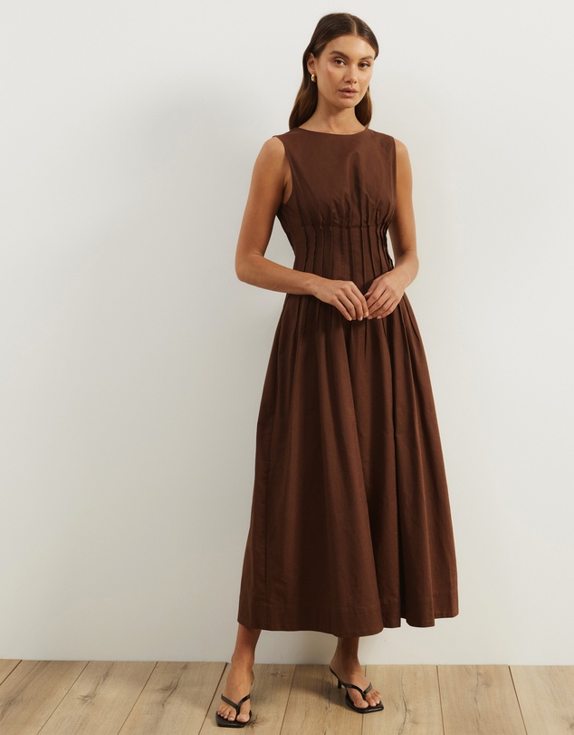 Atmos&Here - Anna Pintuck Maxi Dress