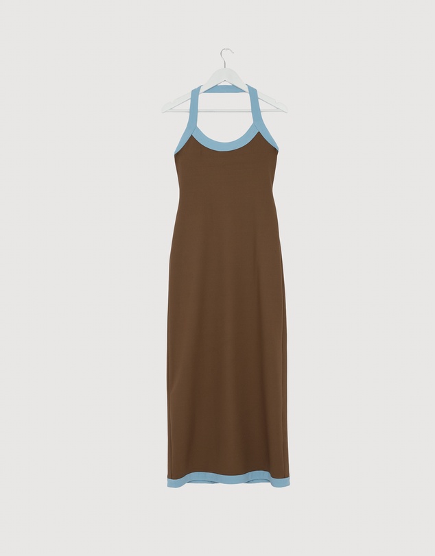 Revibe - Repaired BY JOHNNY. Colette Halter Midi Dress - AU 10