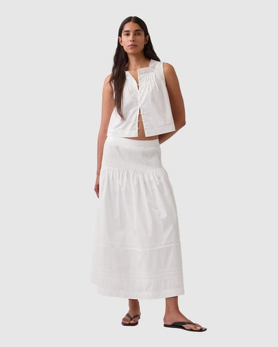 GAP - Sleeveless Lace Insert Shell Top