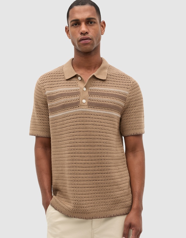 Seed Heritage - Blanket Stitch Kn Polo