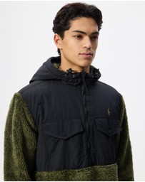 Polo Ralph Lauren - HiPile Half Zip Hybrid Jacket - ICONIC EXCLUSIVE