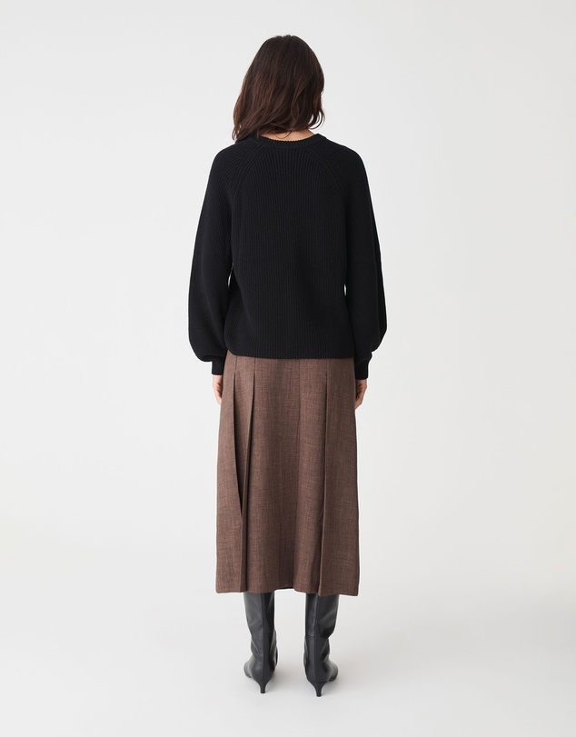 Forcast - Meg Crew Neck Rib Knit Jumper