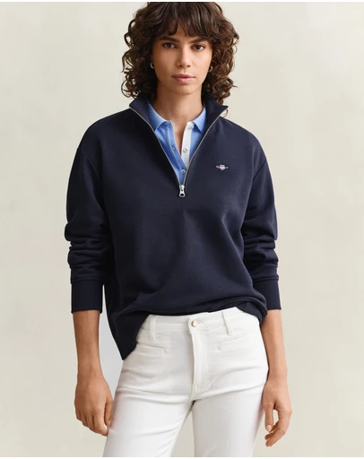 Gant - Shield Half Zip Sweatshirt