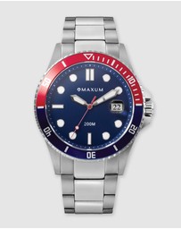 Maxum - Prince Blue Dial & Silver Tone Case & Bracelet