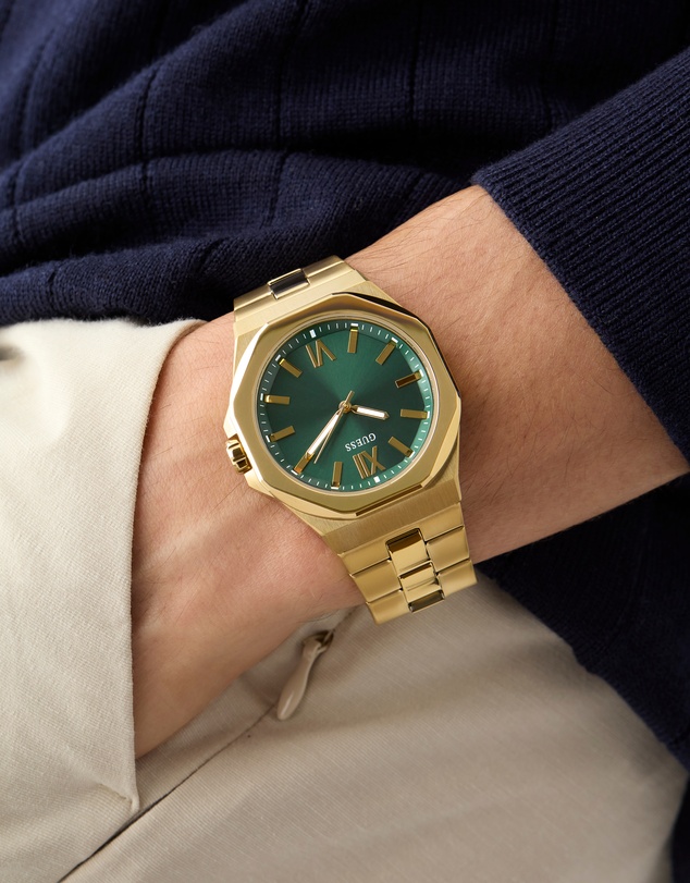 GUESS - Guess Men's Gold Tone 41.5mm Analogue Watch