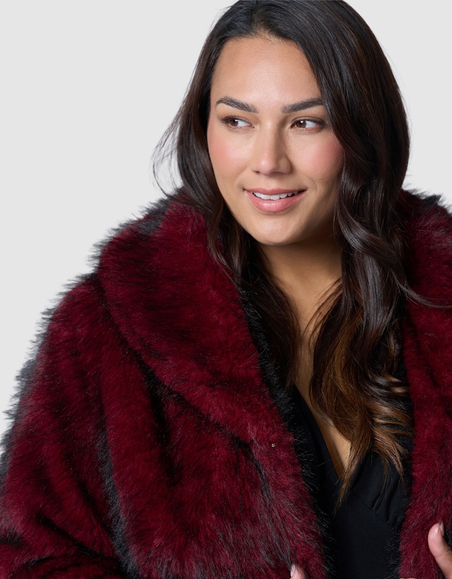 Pink Dusk by Curve Project - Hot Pursuit Fur Coat