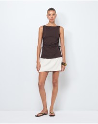 AERE - Leni Tailored Mini Skirt
