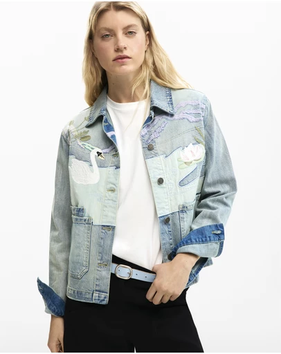 Desigual - Denim patch jacket