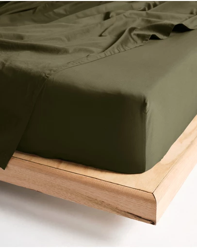 Linen House - Augusta 500TC Cotton Sateen Fitted Sheet 50cm