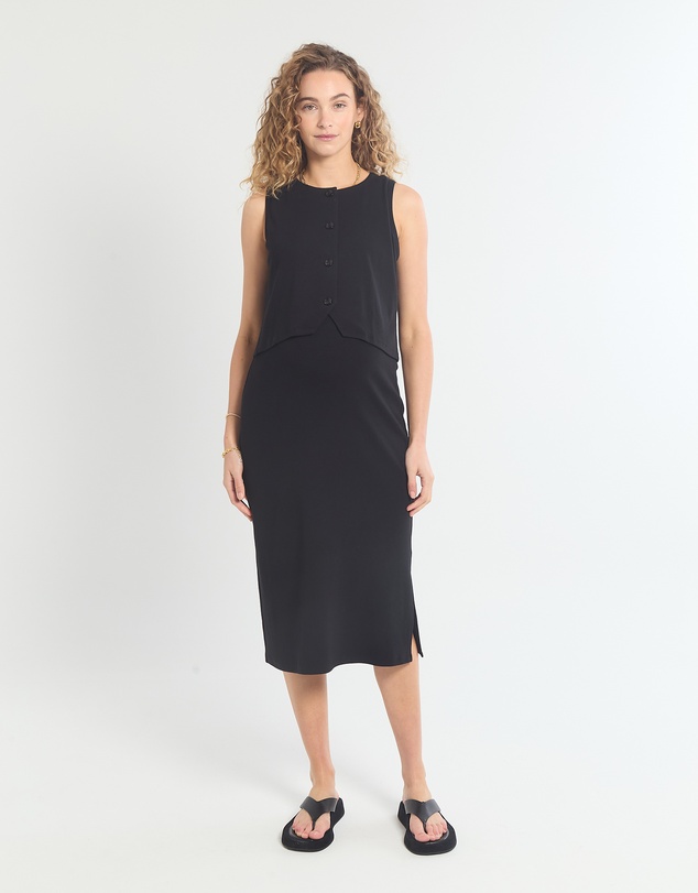 Soon Maternity - Isla Soft Rib Feeding Dress
