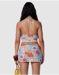 JGR & STN - Valeria Mesh Halter Top