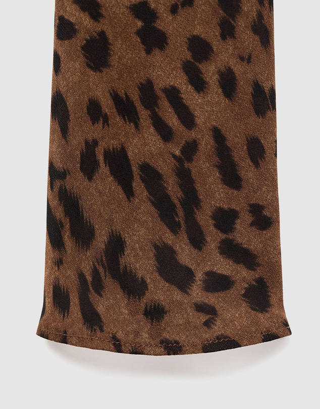 M.N.G - Long-Sleeved Leopard-Print Dress