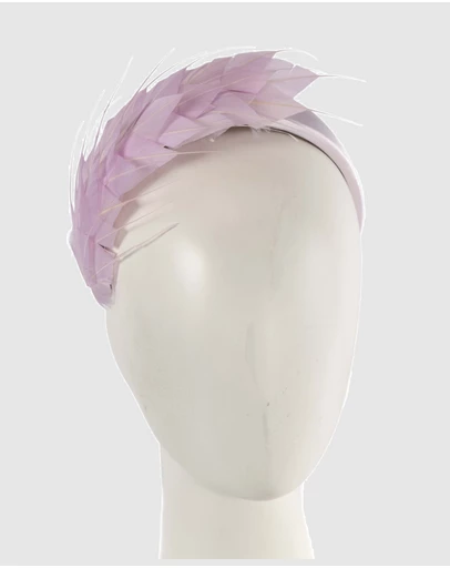 Max Alexander - Lilac Feathers Racing Fascinator Headband