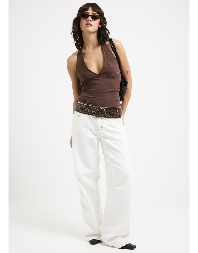 General Pants Co. Basics - Plunge Halter Top