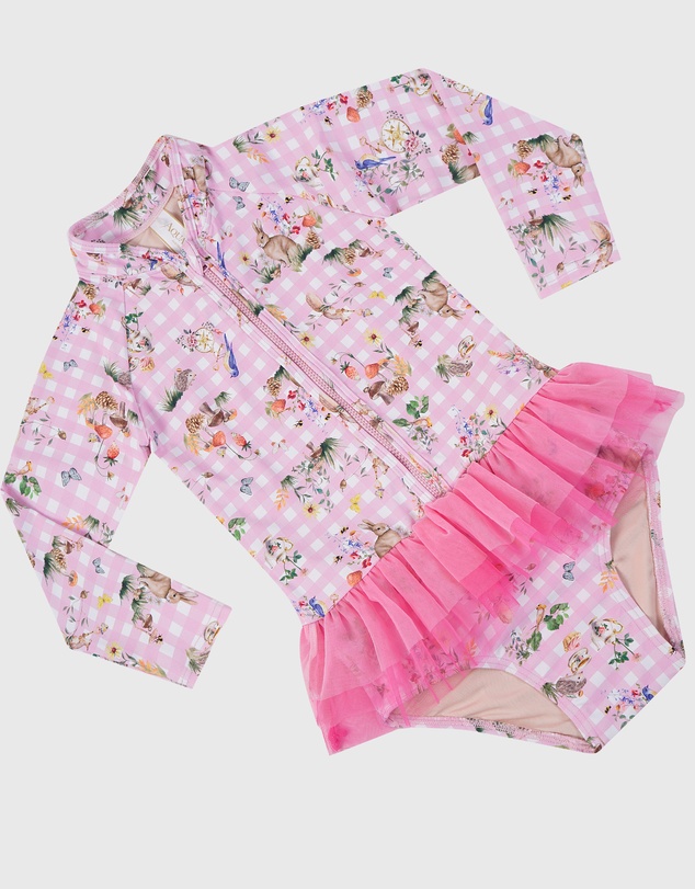 Aqua Blu Kids - Robin Long Sleeve One Piece - Babies