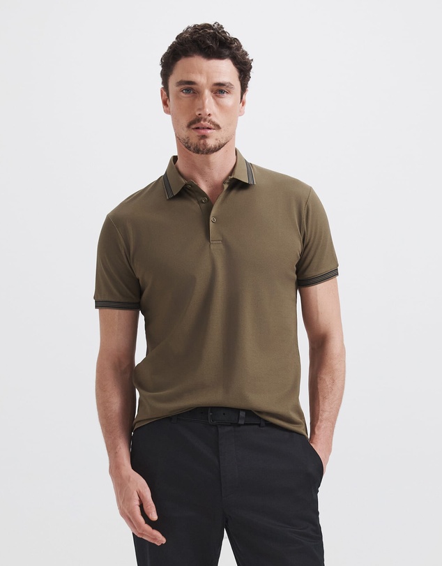 SABA - Andy Tipped Cotton Polo
