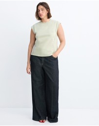 M.N.G - Embroidered Cutwork Cotton T-Shirt