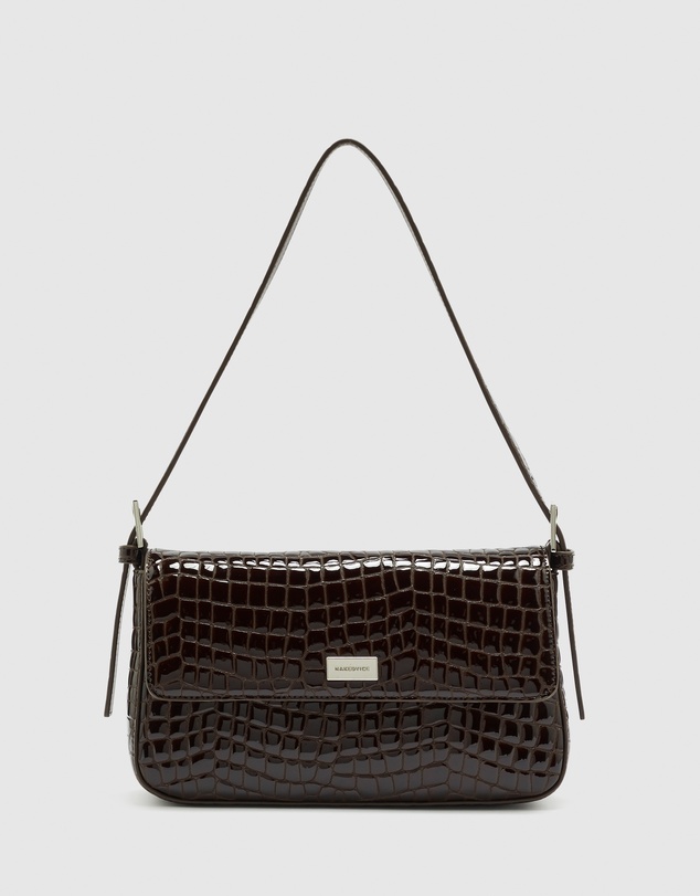 Nakedvice - The Silvie Coffee Croc Bag