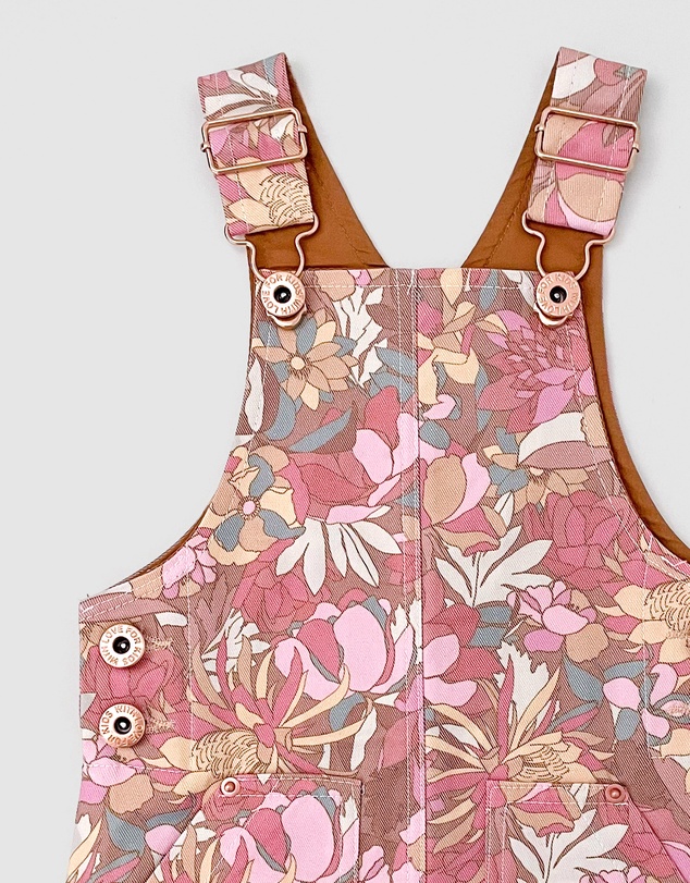 WITH LOVE FOR KIDS - Hazel Denim Pinafore Dress - Babies - Kids