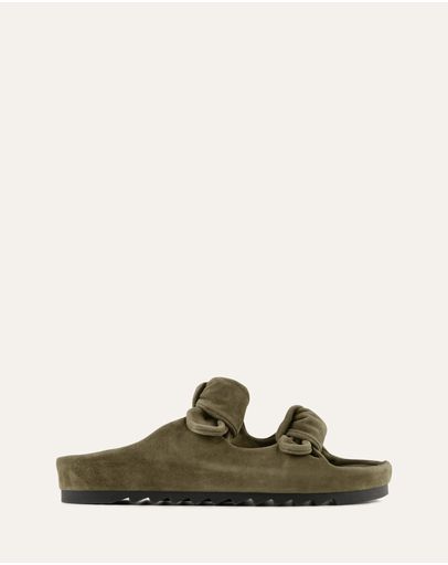 OLIVE SUEDE