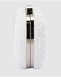 Olga Berg - Claire Faux Pearl Clutch