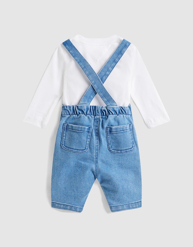 Tommy Hilfiger - Denim Dungarees And T-Shirt Set - Baby