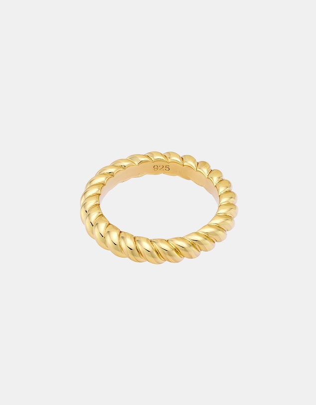 Zoe Olivia - 14K Gold Vermeil Icon Twist Band Ring