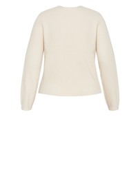 City Chic - Cleo Textured Knit Cardigan