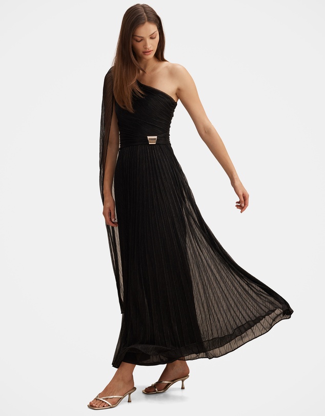 Forever New - Samara One Shoulder Plisse Maxi Dress