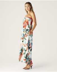 MOS The Label - Fiorina Print Strapless Dress