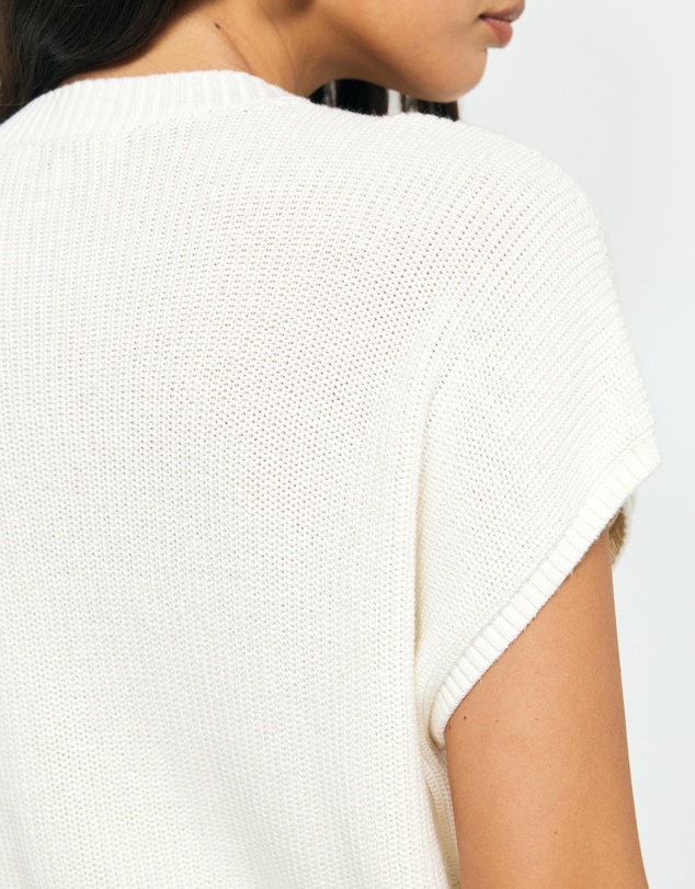 AERE - Ava Organic Cotton Tie Front Top