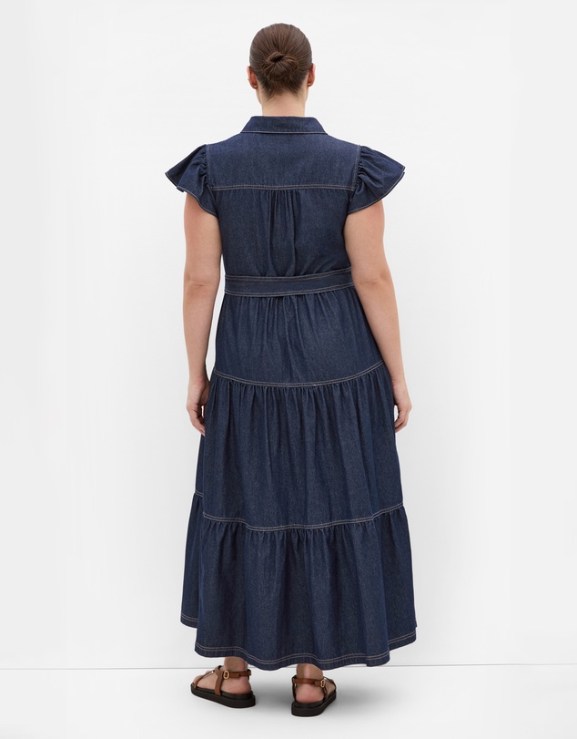 City Chic - Kelsie Denim Maxi Dress