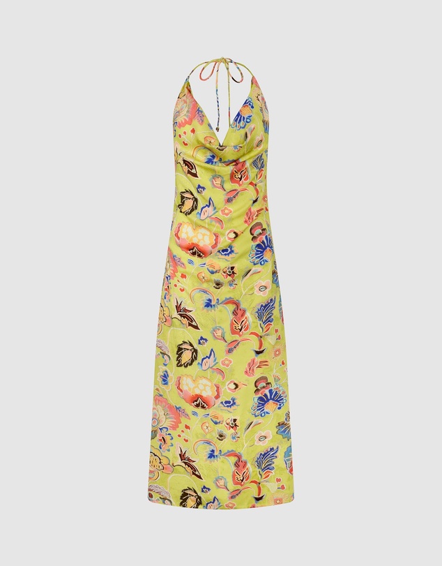 KINGA CSILLA - Bacio Di Mare Halter Midi Dress