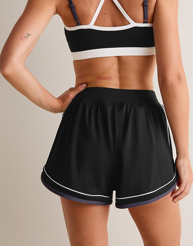 TALA - Skinluxe Contrast Retro Run Shorts
