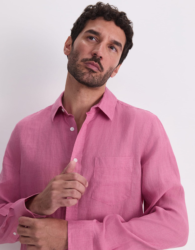 Sportscraft - Linen Long Sleeve Delave Shirt