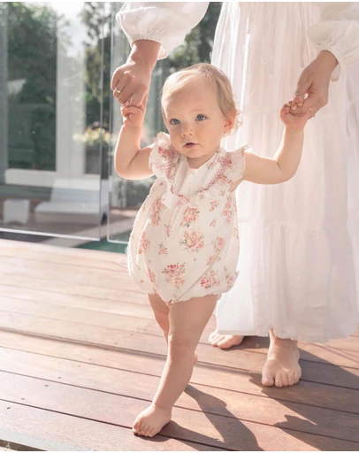 Bebe by Minihaha - Chelsea Frill Yoke Romper