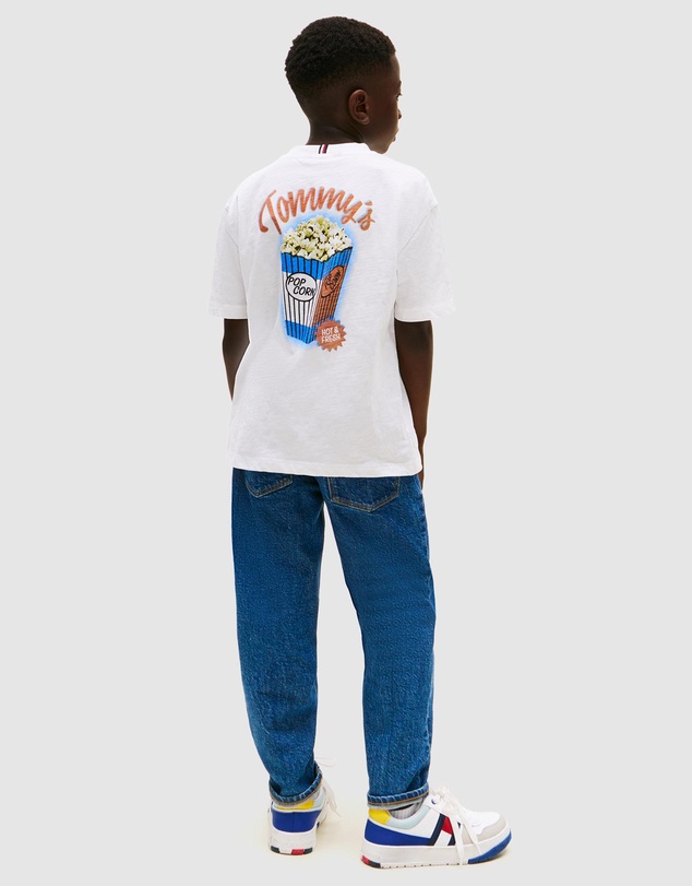 Tommy Hilfiger - Back Graphic Textured T-Shirt - Teens
