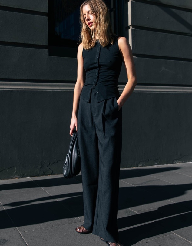 Style Addict - Button Tank Top