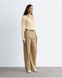 & Other Stories - Rib-Knit V-Neck Top