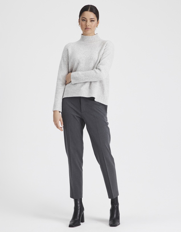 Everly Collective - Denver Mock Knit Sweater