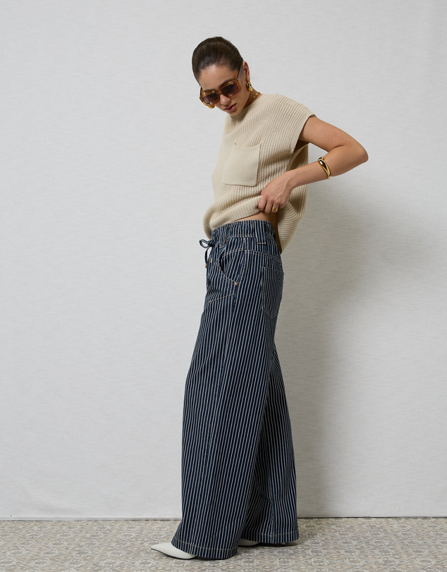 DRICOPER DENIM - Alora Stripe Denim Loose Pants