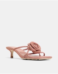 ALDO - Sofiane Kitten Flroal Heel Mules